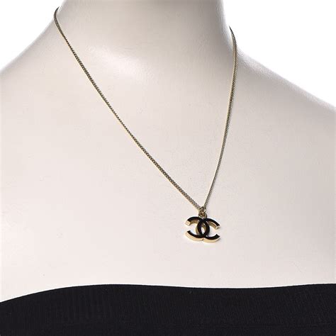 chanel necklace gold and black|chanel necklace catalog.